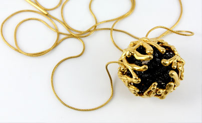  Jewellery for me is an art form; I see jewellery as wearable  sculpture, a means to explore relationships and form, to ask questions and  present challenges, to soothe the senses or to awaken them. 