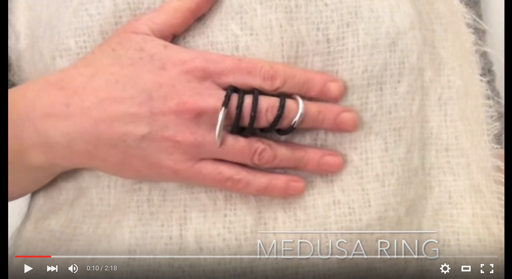 Video of The Medusa Ring and 7 ways to wear it