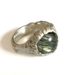 Tourmalinated quartz ring - Vicky Forrester jewellery