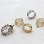 The Rings Collection: Vicky Forrester is a designer jewellery maker of contemporary bespoke jewellery. 