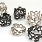 The Rings Collection: Vicky Forrester is a designer jewellery maker of contemporary bespoke jewellery. 